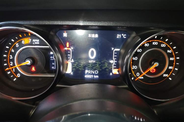 Used Jeep Wrangler 2022 2.0T Highland Jungle Green Limited Edition Instrument Cluster