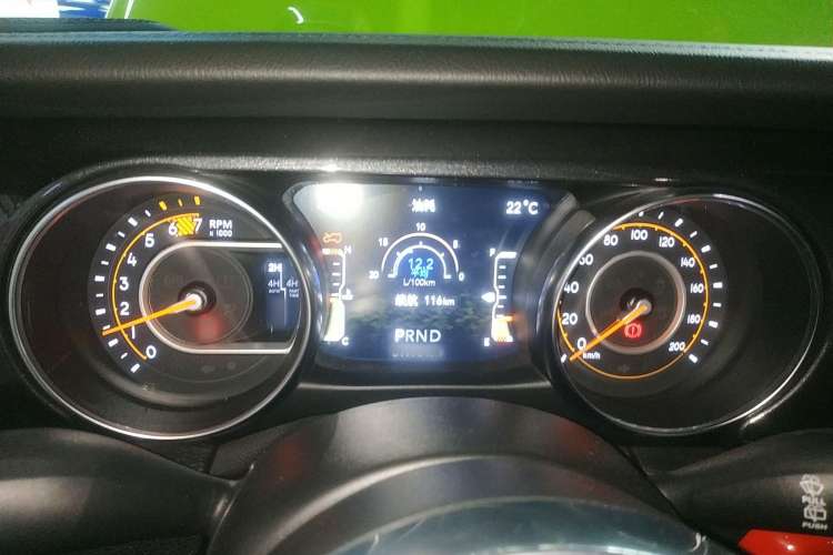 Used Jeep Wrangler 2022 2.0T High-Altitude Alaska Aurora Green Special Edition Instrument Cluster