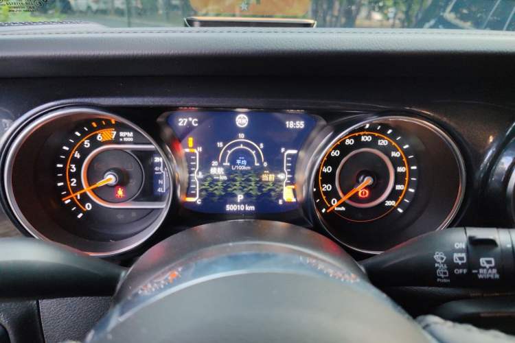 Used Jeep Wrangler 2022 2.0T Highland Jungle Green Limited Edition Instrument Cluster