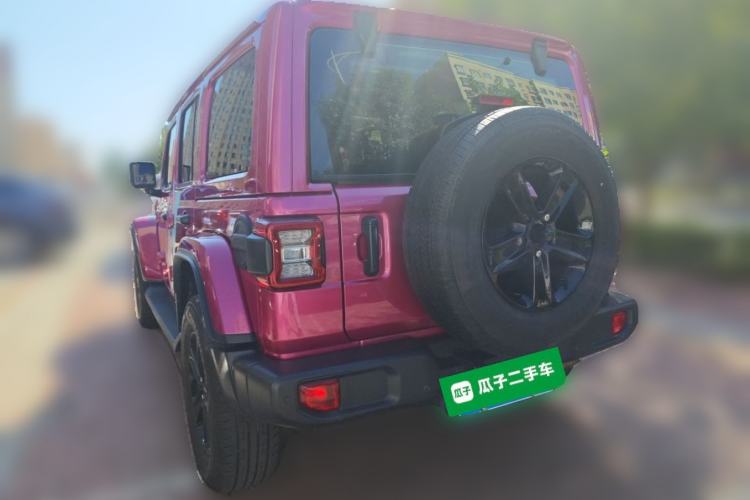 Used Jeep Wrangler 2022 2.0T High Altitude Bahamas Sand Pink Special Edition Rear Left 45 Deg