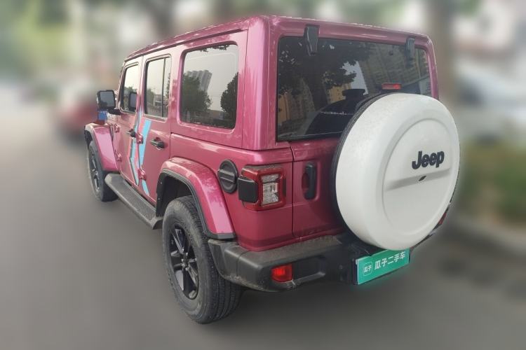 Used Jeep Wrangler 2022 2.0T High Altitude Bahamas Sand Pink Special Edition Rear Left 45 Deg