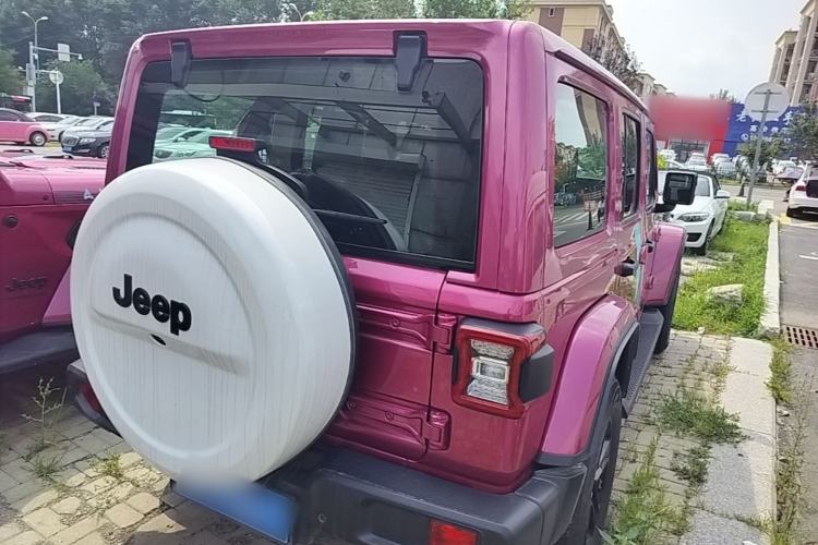 Used Jeep Wrangler 2022 2.0T High Altitude Bahamas Sand Pink Special Edition Rear Right 45 Deg