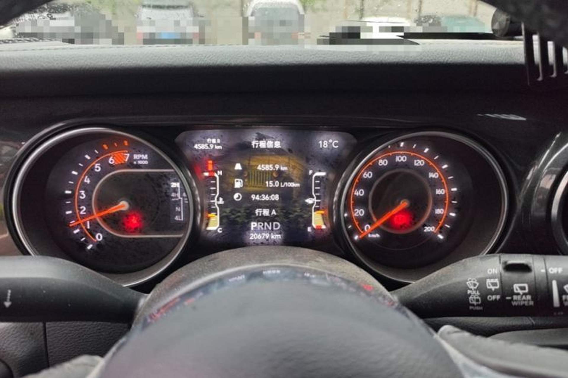 Used Jeep Wrangler 2022 2.0T High Altitude Four-Door Edition Instrument Cluster