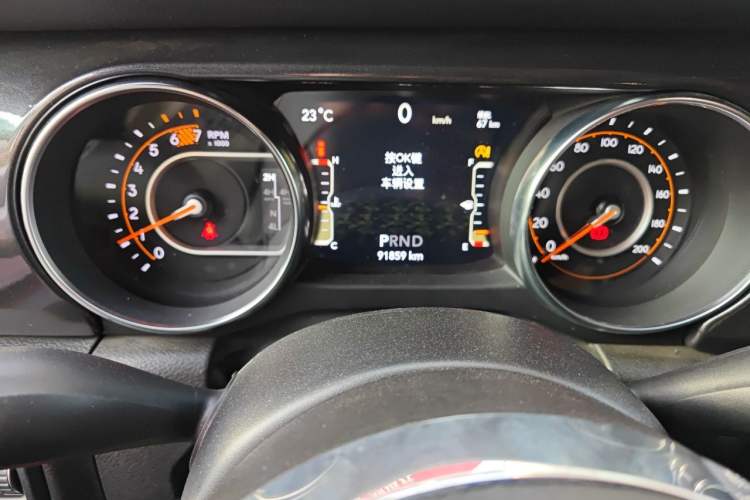 Used Jeep Wrangler 2022 2.0T High Altitude Four-Door Edition Odometer Close Up