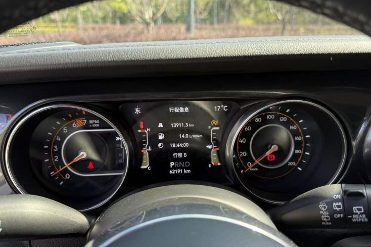 Used Jeep Wrangler 2022 2.0T High Altitude Four-Door Edition Odometer Close Up