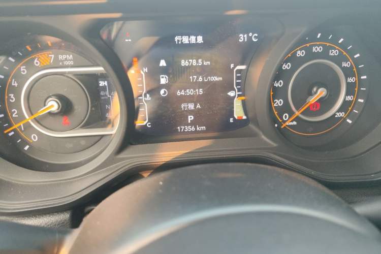 Used Jeep Wrangler 2024 2.0T Robin Hood Four-Door Edition Odometer Close Up