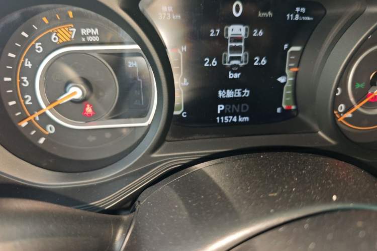 Used Jeep Wrangler 2024 2.0T Sahara Four-Door Edition Odometer Close Up