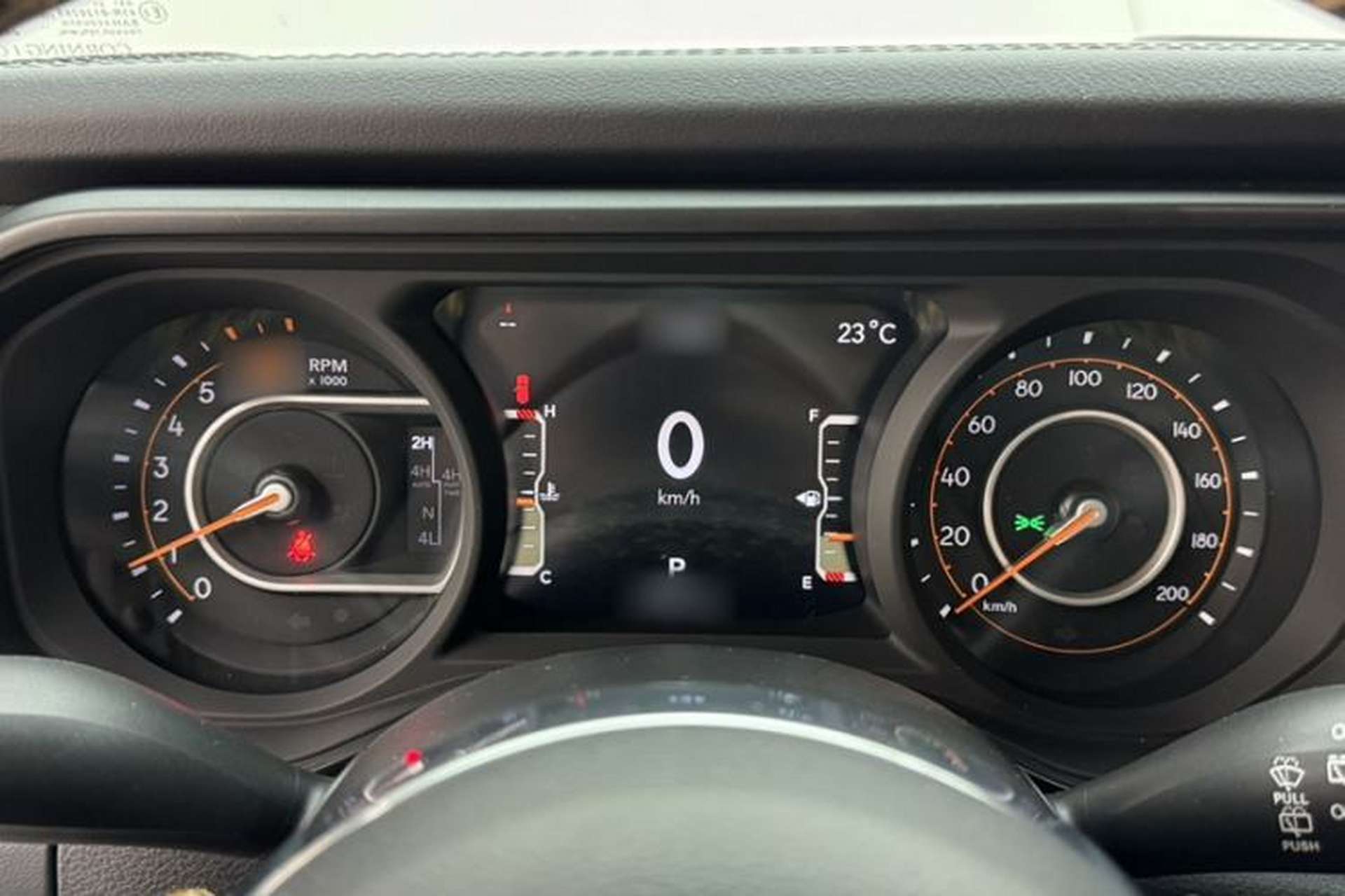 Used Jeep Wrangler 2024 2.0T Sahara Four-Door Edition Instrument Cluster
