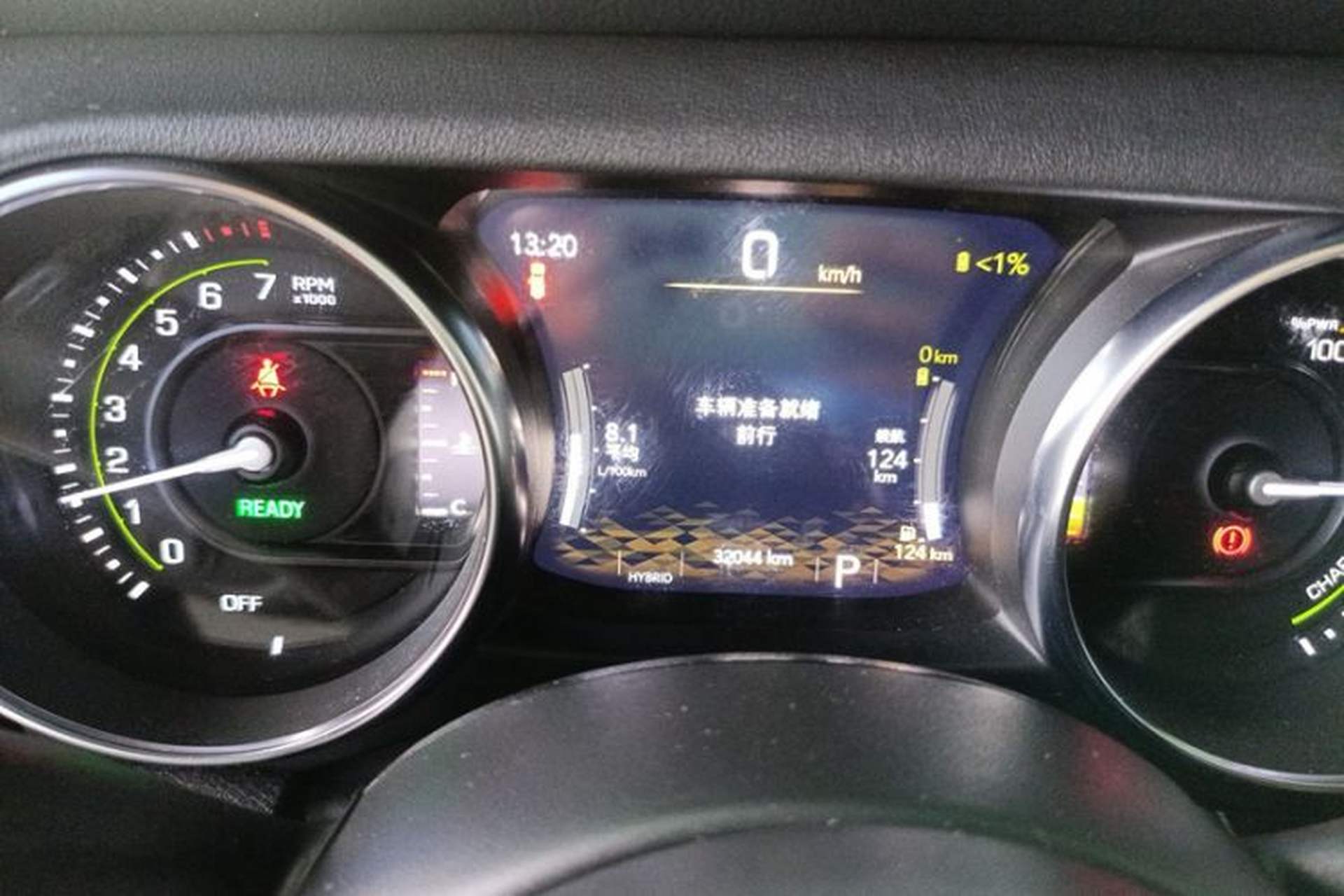 Used Jeep Wrangler New Energy 2021 Four-Door 2.0T 4xe Sahara Odometer Close Up