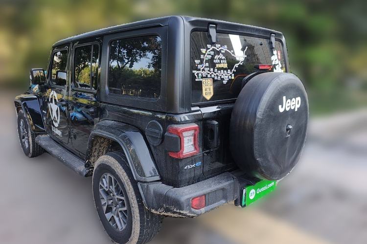 Used Jeep Wrangler New Energy 2021 Four-Door 2.0T 4xe Sahara Rear Left 45 Deg