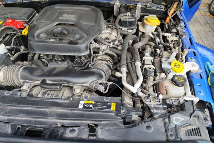 Used Jeep Wrangler New Energy 2021 Four-Door 2.0T 4xe Sahara First Edition Engine Bay Left