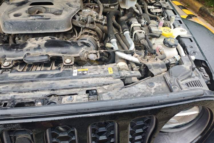 Used Jeep Wrangler New Energy 2021 Four-Door 2.0T 4xe Robin Hood Engine Bay Left