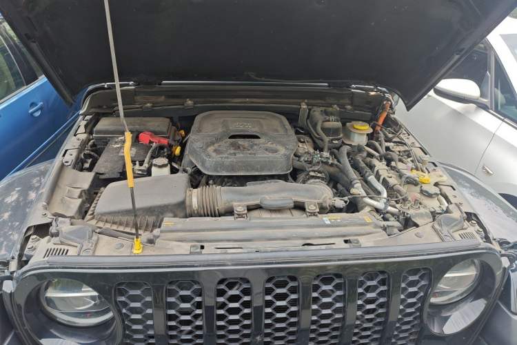 Used Jeep Wrangler New Energy 2021 Four-Door 2.0T 4xe Sahara First Edition Engine Bay