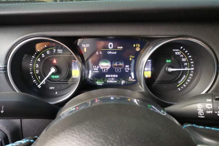 Used Jeep Wrangler New Energy 2021 Four-Door 2.0T 4xe Robin Hood Instrument Cluster