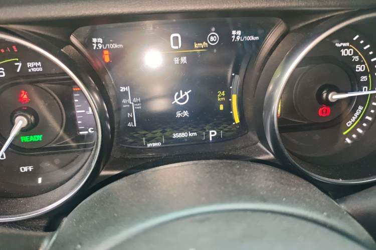 Used Jeep Wrangler New Energy 2021 Four-Door 2.0T 4xe Robin Hood Odometer Close Up