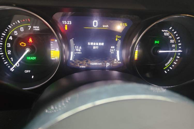 Used Jeep Wrangler New Energy 2021 Four-Door 2.0T 4xe Sahara Odometer Close Up