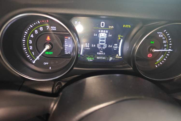 Used Jeep Wrangler New Energy 2021 Four-Door 2.0T 4xe Sahara Odometer Close Up