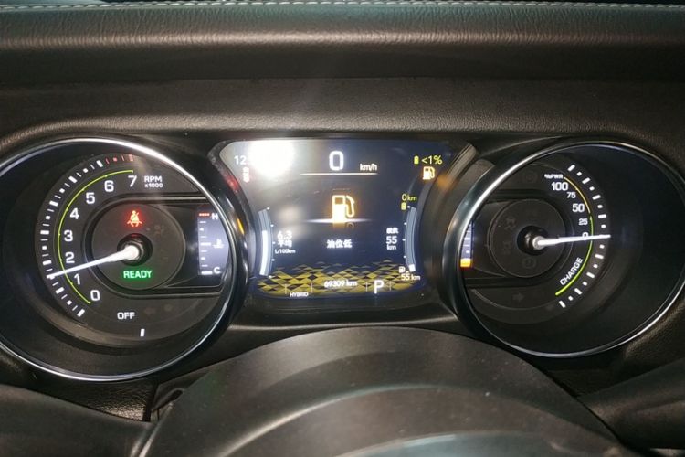 Used Jeep Wrangler New Energy 2021 Four-Door 2.0T 4xe Sahara Odometer Close Up