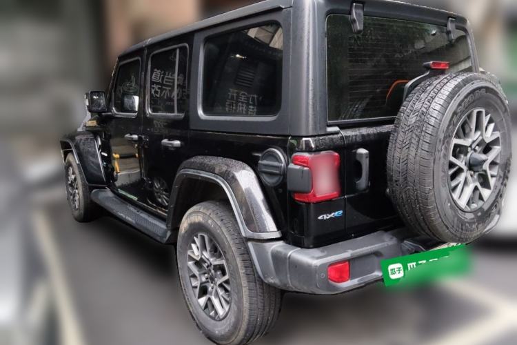 Used Jeep Wrangler New Energy 2021 Four-Door 2.0T 4xe Sahara Rear Left 45 Deg
