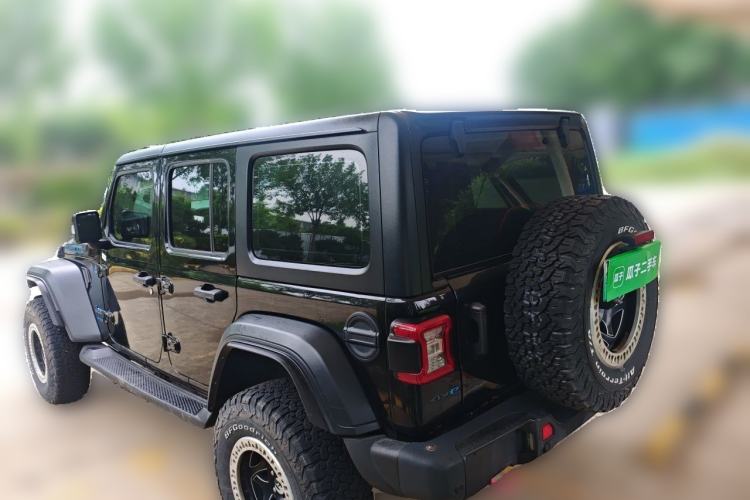Used Jeep Wrangler New Energy 2021 Four-Door 2.0T 4xe Robin Hood Rear Left 45 Deg