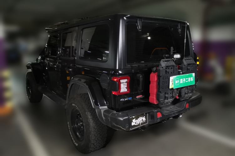 Used Jeep Wrangler New Energy 2021 Four-Door 2.0T 4xe Sahara Rear Left 45 Deg