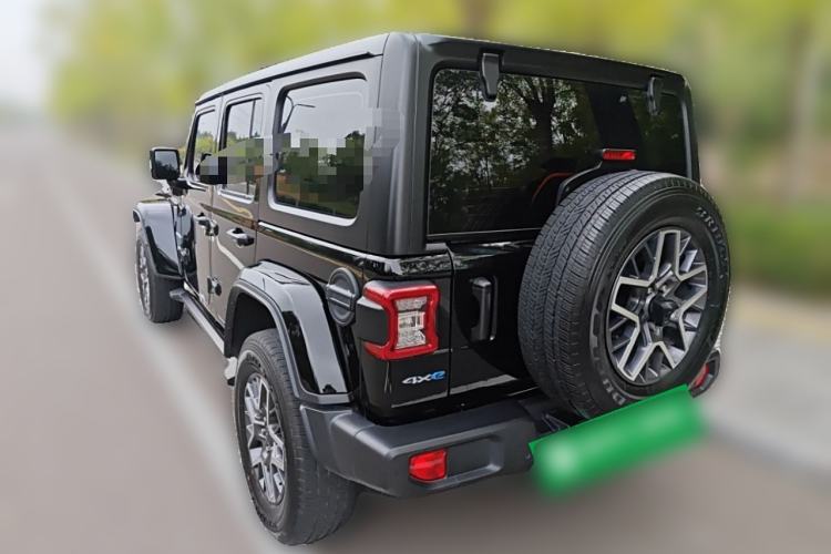 Used Jeep Wrangler New Energy 2021 Four-Door 2.0T 4xe Sahara Rear Left 45 Deg