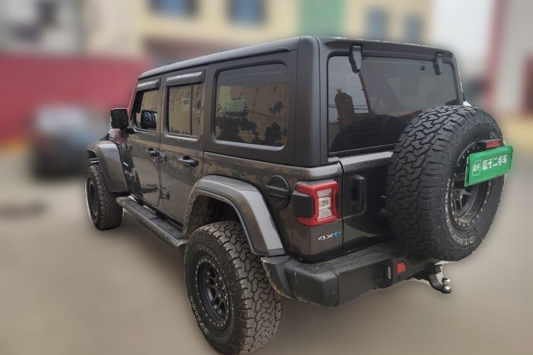 Used Jeep Wrangler New Energy 2021 Four-Door 2.0T 4xe Sahara First Edition Rear Left 45 Deg