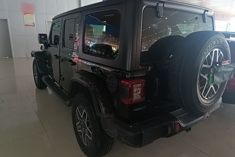 Used Jeep Wrangler New Energy 2021 Four-Door 2.0T 4xe Sahara Rear Left 45 Deg