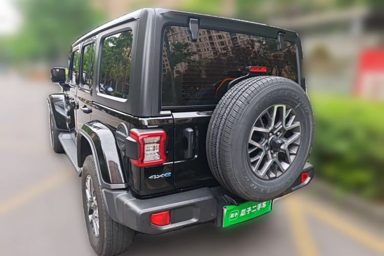 Used Jeep Wrangler New Energy 2021 Four-Door 2.0T 4xe Sahara First Edition Rear Left 45 Deg