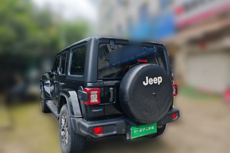 Used Jeep Wrangler New Energy 2021 Four-Door 2.0T 4xe Sahara First Edition Rear Left 45 Deg