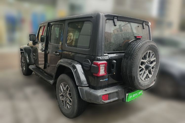 Used Jeep Wrangler New Energy 2021 Four-Door 2.0T 4xe Sahara First Edition Rear Left 45 Deg