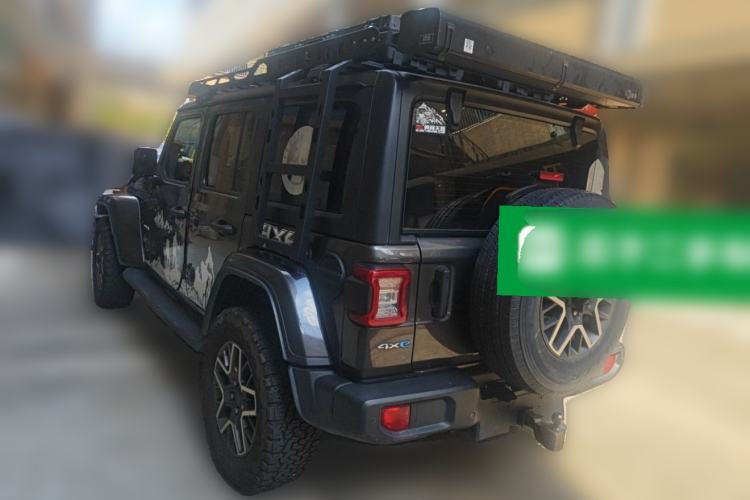 Used Jeep Wrangler New Energy 2021 Four-Door 2.0T 4xe Sahara First Edition Rear Left 45 Deg