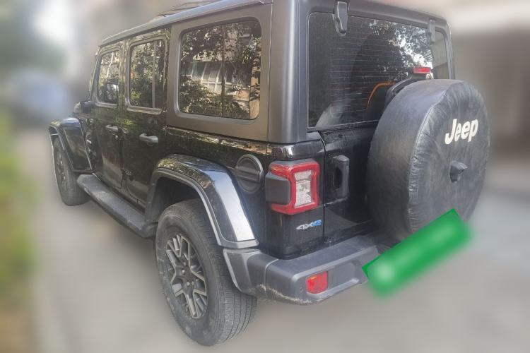 Used Jeep Wrangler New Energy 2021 Four-Door 2.0T 4xe Sahara Rear Left 45 Deg