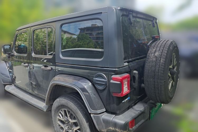 Used Jeep Wrangler New Energy 2021 Four-Door 2.0T 4xe Sahara First Edition Rear Left 45 Deg