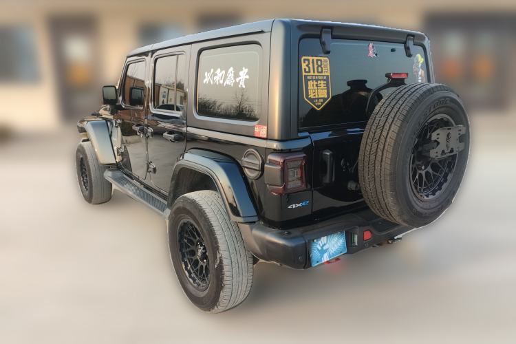 Used Jeep Wrangler New Energy 2021 Four-Door 2.0T 4xe Sahara First Edition Rear Left 45 Deg
