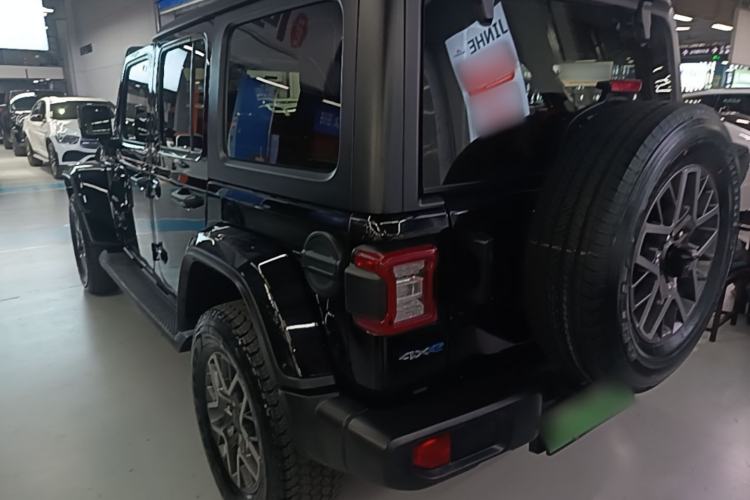 Used Jeep Wrangler New Energy 2021 Four-Door 2.0T 4xe Sahara First Edition Rear Left 45 Deg
