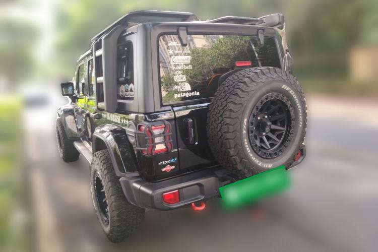 Used Jeep Wrangler New Energy 2021 Four-Door 2.0T 4xe Sahara Rear Left 45 Deg