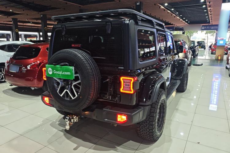 Used Jeep Wrangler New Energy 2021 Four-Door 2.0T 4xe Sahara Rear Right 45 Deg