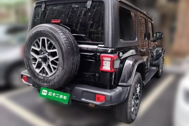 Used Jeep Wrangler New Energy 2021 Four-Door 2.0T 4xe Sahara Rear Right 45 Deg