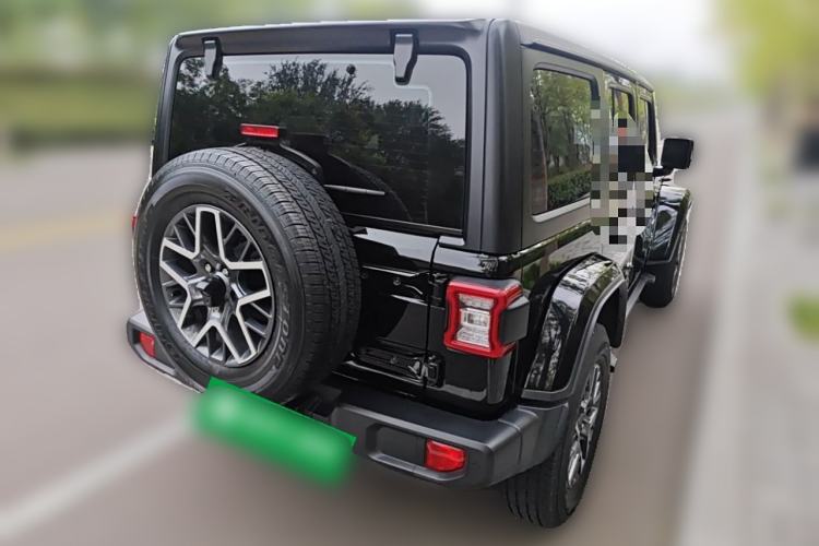 Used Jeep Wrangler New Energy 2021 Four-Door 2.0T 4xe Sahara Rear Right 45 Deg