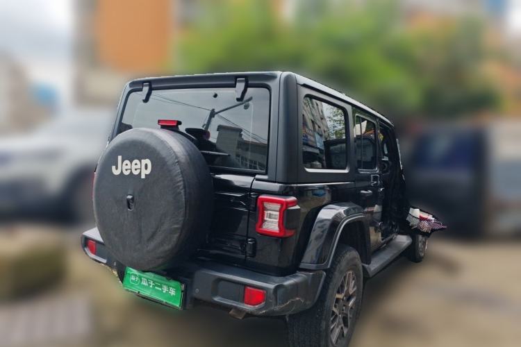 Used Jeep Wrangler New Energy 2021 Four-Door 2.0T 4xe Sahara First Edition Rear Right 45 Deg