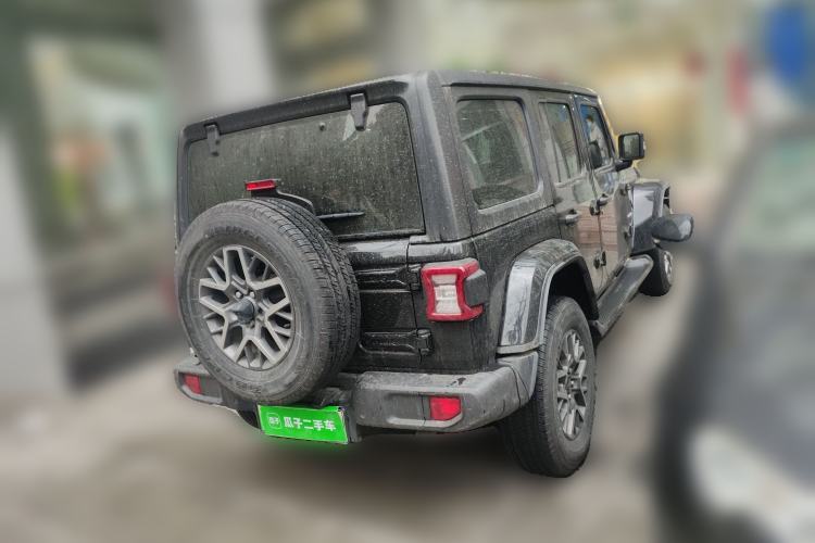 Used Jeep Wrangler New Energy 2021 Four-Door 2.0T 4xe Sahara First Edition Rear Right 45 Deg