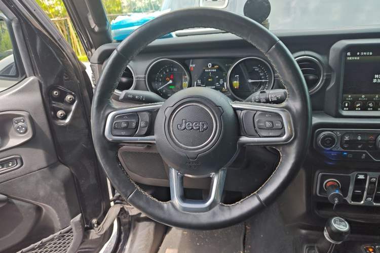 Used Jeep Wrangler New Energy 2021 Four-Door 2.0T 4xe Sahara First Edition Steering Wheel