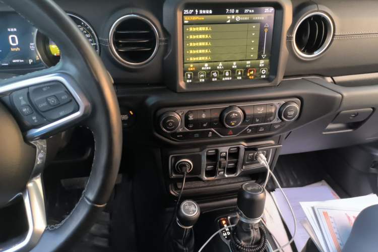 Used Jeep Wrangler New Energy 2021 Four-Door 2.0T 4xe Sahara Audio And AC Panel