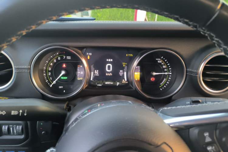 Used Jeep Wrangler New Energy 2021 Four-Door 2.0T 4xe Sahara Instrument Cluster