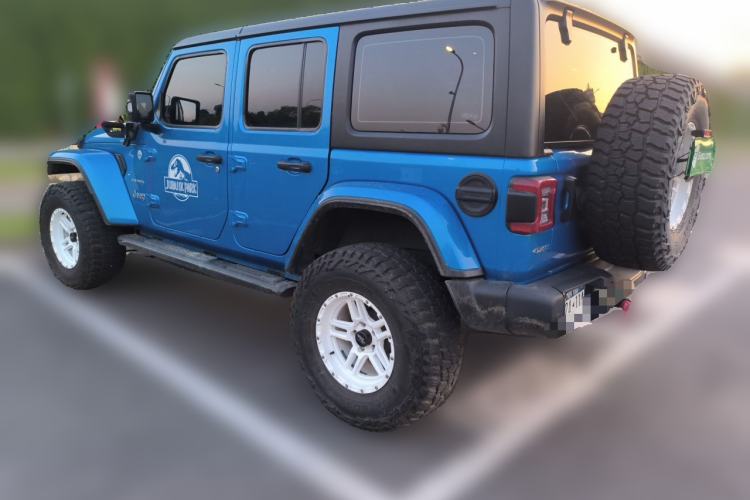 Used Jeep Wrangler New Energy 2021 Four-Door 2.0T 4xe Sahara Rear Left 45 Deg