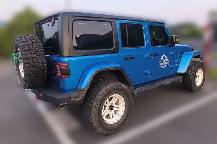 Used Jeep Wrangler New Energy 2021 Four-Door 2.0T 4xe Sahara Rear Right 45 Deg
