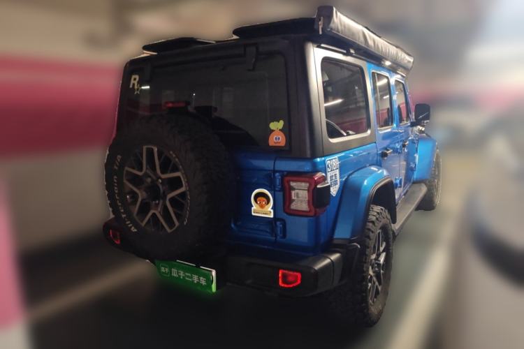 Used Jeep Wrangler New Energy 2021 Four-Door 2.0T 4xe Sahara Rear Right 45 Deg
