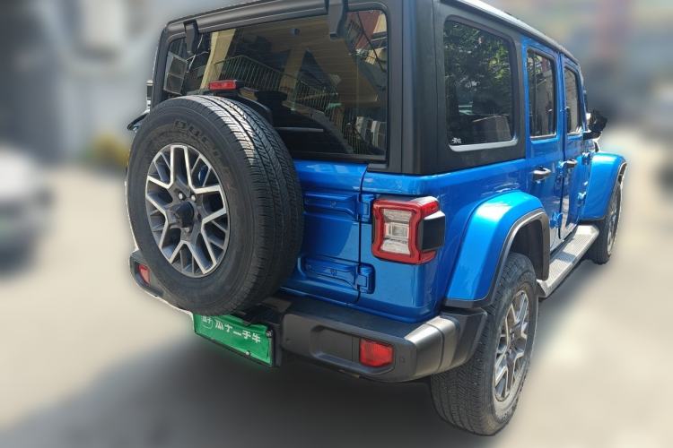 Used Jeep Wrangler New Energy 2021 Four-Door 2.0T 4xe Sahara Rear Right 45 Deg