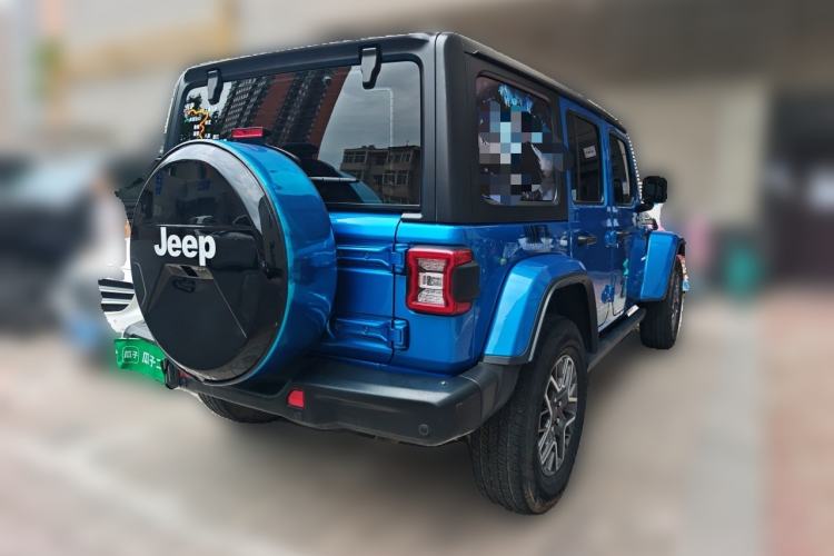 Used Jeep Wrangler New Energy 2021 Four-Door 2.0T 4xe Sahara Rear Right 45 Deg